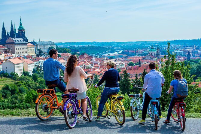 7 BEST VIEWS - PRAGUE eBIKE TOUR - First stop energy: where the ride starts near Charles Bridge