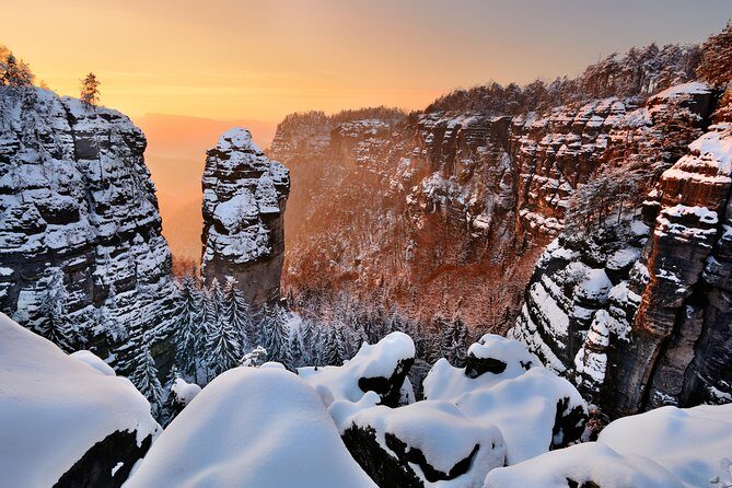 Bohemian & Saxon Switzerland From Prague-Travelers' Choice 2025 - Bastei Bridge in Germany: the Elbe canyon and the Neurathen ruins