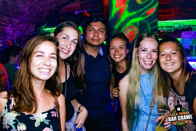 Clock Tower Bar Crawl ending at Prague's BIGGEST rooftop CLUB - Start at the Hangover House: open bar + games to break the ice