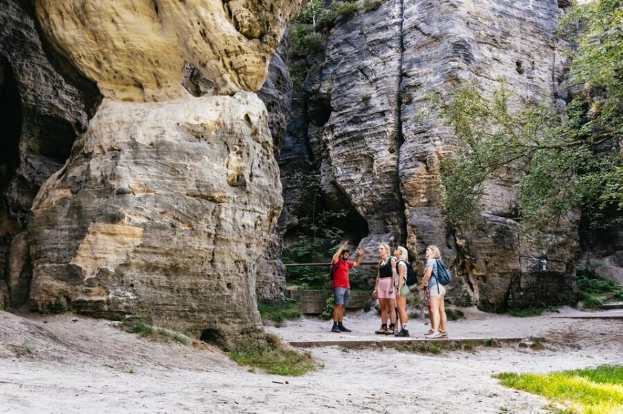 From Prague: Bohemian & Saxon Switzerland Iconic Day Trip - Pravčická Brána: free time plus a hike with big payoff
