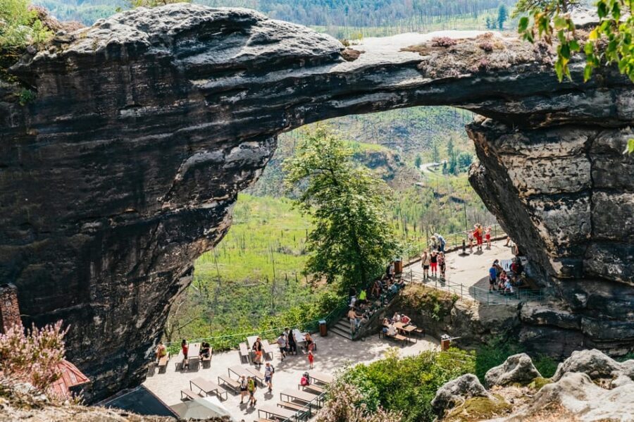 From Prague: Bohemian & Saxon Switzerland Iconic Day Trip - Tisa Rocks: where winter terrain turns into the fun part