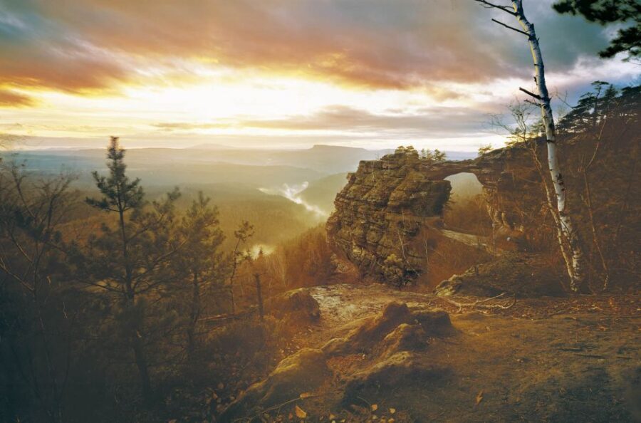 From Prague: Bohemian & Saxon Switzerland Semi Private Tour - Wild Gorge and the Kamenice River boat: seeing the rocks from inside
