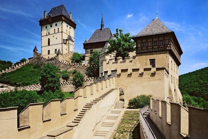 From Prague: Small-Group Karlstejn Castle & Koneprusy Caves Trip - Karlštejn Castle: fairytale Gothic from inside, with one important watch-out