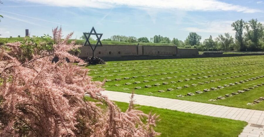 From Prague: Tour of Terezin Concentration Camp - National Jewish Cemetery and crematorium: a pause built into the route