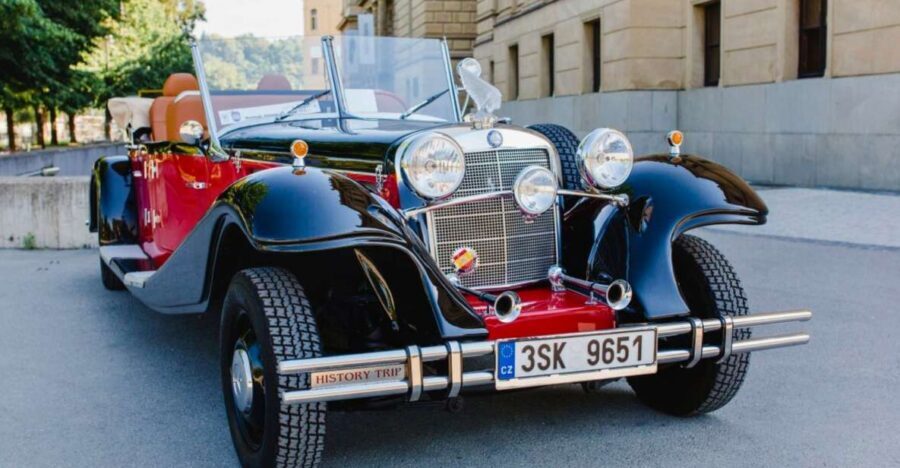 Prague: 1-Hour Private Tour in Vintage Car - Inside the Mercedes 770K replica: comfort, roof control, and guided storytelling