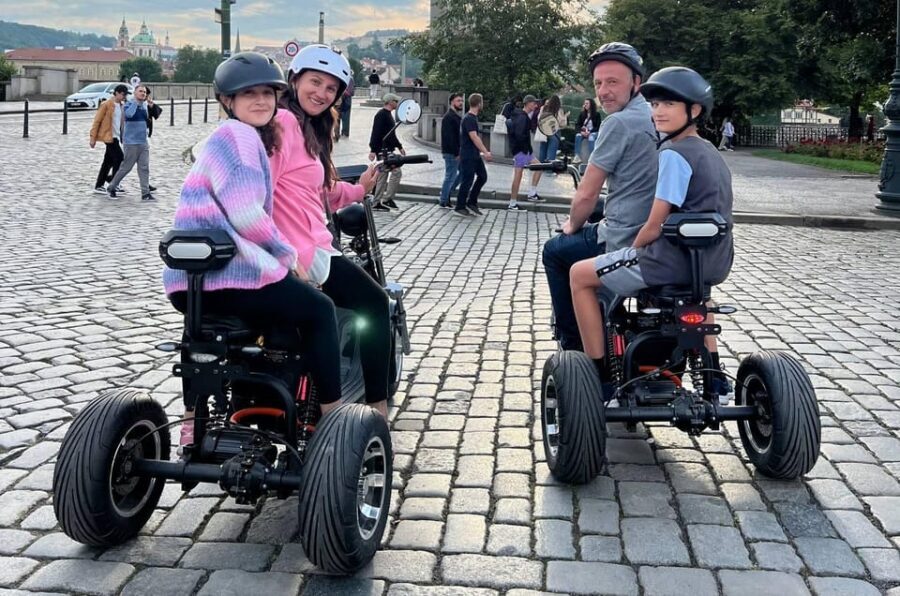 Prague: 2 hours FUN TRIKE tour in Prague with guide - What the e-trike ride feels like on real Prague streets