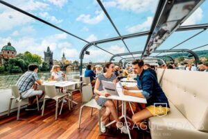 Prague Boats 3-hour Dinner Cruise - What You Actually See: Rudolfinum, Straka Academy, Dancing House, Vyšehrad
