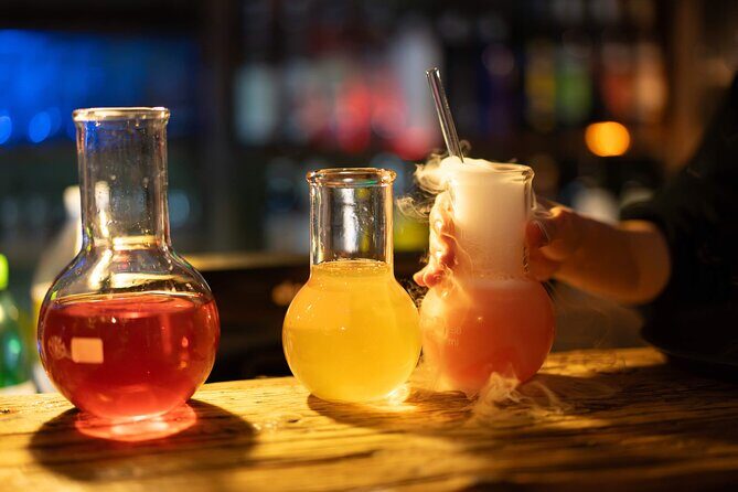 Prague by Night: Drinks & Food Tour with Eating Europe - The smoking alchemy drink at Kellyxír: fun theater, one possible miss