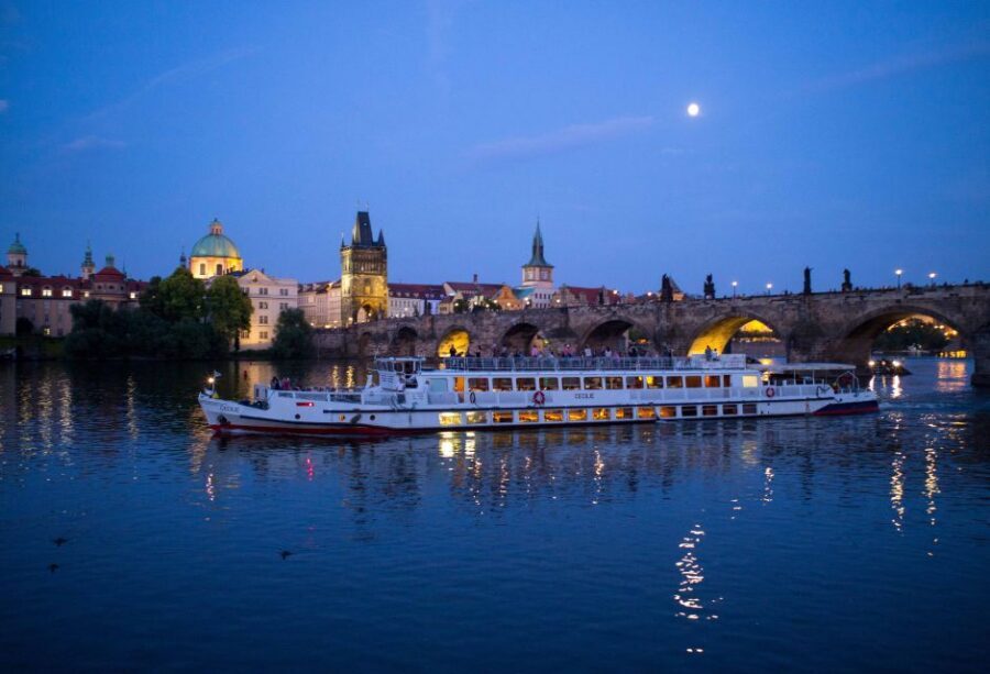 Prague: City Tour and Dinner Cruise with Hotel Pickup - Nusle Bridge Views and the Moment You Switch From Road to River