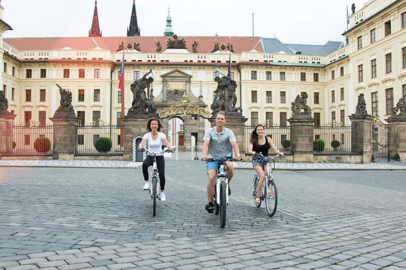 Prague: E-Bike or E-Scooter Tour with A Local Guide - Petrin Hill views and the roll toward Charles Bridge