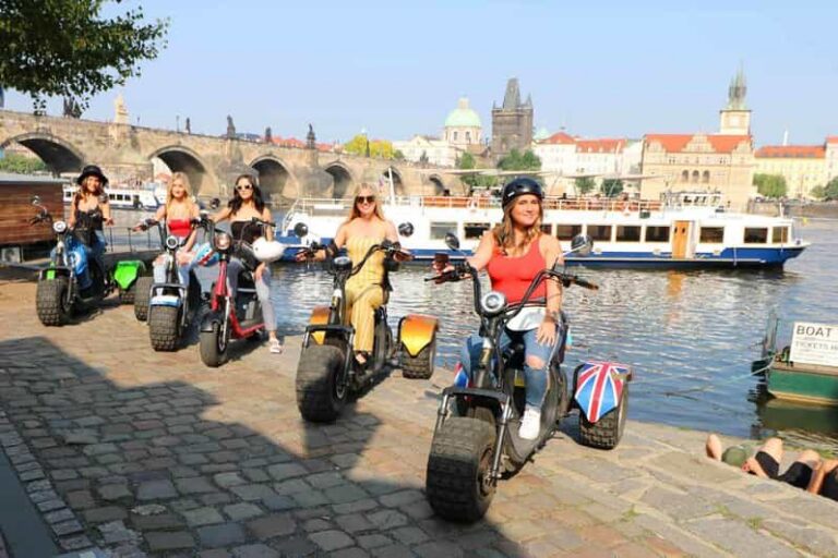 Prague: Electric Trike Viewpoints Tour - Meeting by the Embassy of Japan: what your first minutes look like