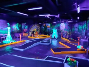 Prague: Glow Golf Mini Golf Game by UV Light - Finding the Mini Golf Near Old Town Square (and Timing It Right)