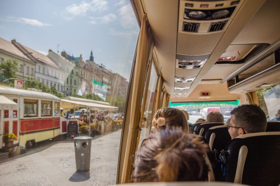 Prague: Guided Bus & Walking Tour with River Cruise & Lunch - Hotel pickup and the bus loop: saving your energy for the sights