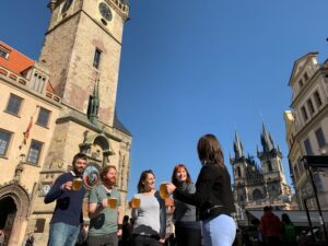 Prague: Historic Pubs Tour with Drinks - Wenceslas Square to Pub Stop #1: your first included Czech drink