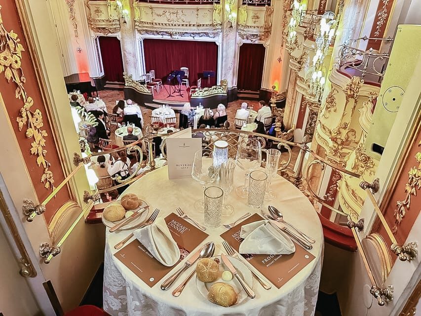 Prague: Mozart Ballroom Concert Ticket with 3-Course Dinner - Best Seats, Timing, and Practical Tips for a Smooth Night