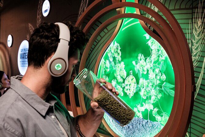 Prague Pilsner Urquell Experience with 3 Free Beer Tastings - Brewing process stories turn practical in the 360 game hall