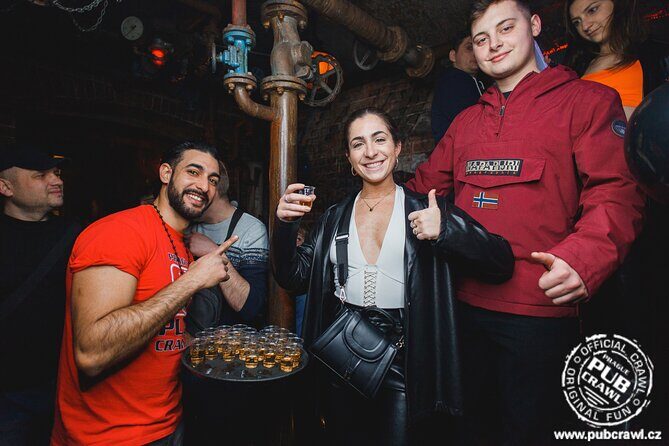 Prague Pub Crawl with Unlimited Drinks & 5 story club Entry - Stop 3: VIP Entry to Karlovy Lazne’s 5 Floors at Night