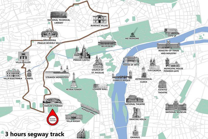 Prague Segway Tour with A Local Guide & Hotel Pick Up - Brevnovský klášter and the brewery moment