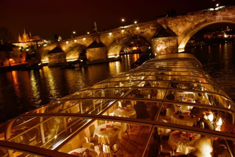 Prague: Sightseeing Dinner Cruise on Open-Top Glass Boat - Who should book this Prague dinner cruise