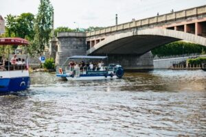 Prague: Swimming Beer Bike on A Cycle Boat - Meeting at U Bukanýra and settling into your pedals