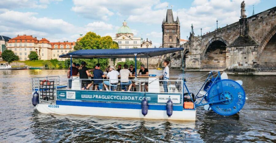 Prague: Swimming Beer Bike on A Cycle Boat - Weather and timing: rain or shine, 90 minutes