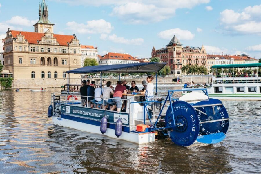 Prague: Swimming Beer Bike on A Cycle Boat - Who should book the Prague beer bike tour