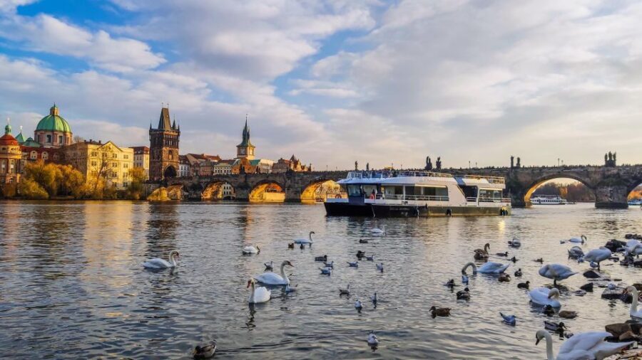 Prague: Vltava River Sightseeing Cruise - Passing Vyšehrad Rock Castle Without the Climb