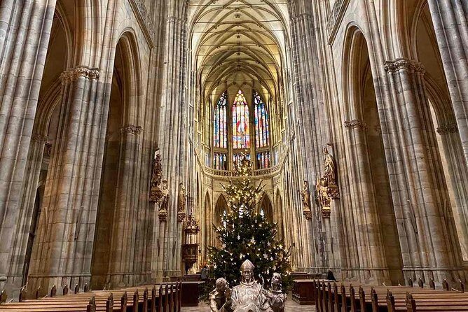 Small-Group Tour of Prague Castle with a local guide - St. Vitus Cathedral interiors: the main event with guided context