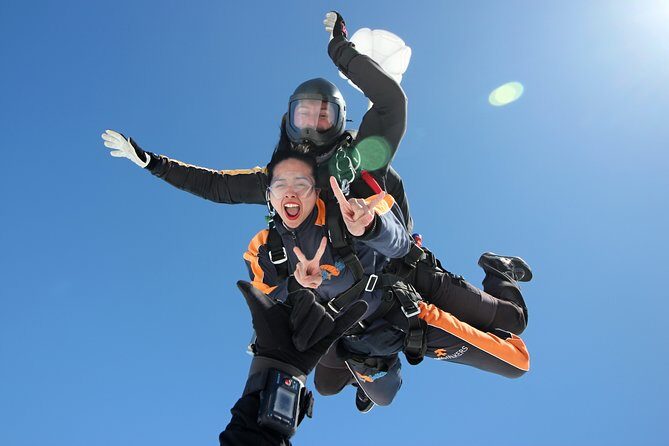 Tandem Skydiving Adventure in Prague - The jump itself: freefall speed, then a controlled parachute glide