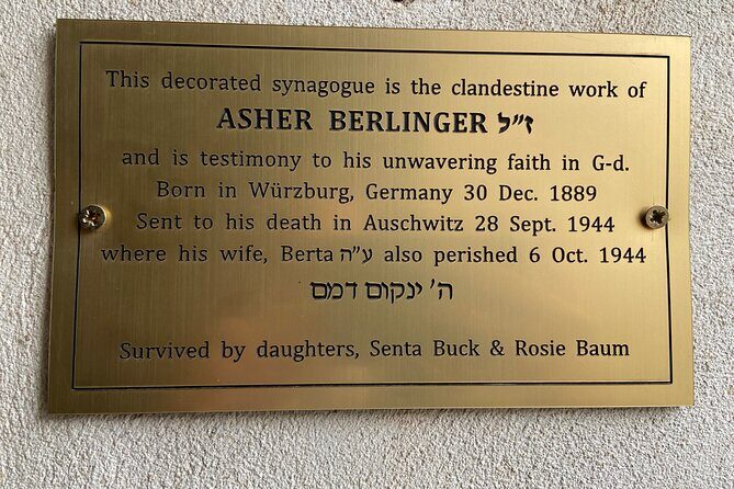 Terezin In-Depth Holocaust Tour From Prague's Center (max 7 pax) - Hidden Synagogue and original inmate-painted prayers
